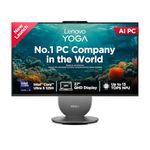 Lenovo Yoga AIO Intel Core Ultra 5 125H 27" QHD IPS (16GB RAM/1TB SSD/AI PC/Windows11/Microsoft 365 Basic + Office Home 2024/Wireless Euterpe Keyboard & Mouse, Grey), F0J2003EIN All-in-One Desktop