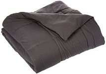 Elegant Comfort Down Alternative Over-Filled Comforter/Duvet Cover Insert Hypo-Allergenic, Full/Queen, Gray