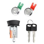 uxcell Door Lock Cylinder Tumbler with Keys Set for Ford E150 250 350