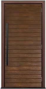 Fiberglass Exterior Entry Door from ETO Doors - Horizontal Plank Door with Textured Grain - Stainable & Paintable (41-3/4"x79 x1-3/4)