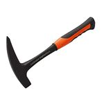 Rock Pick - 35 oz Geological Hammer with Pointed Tip & Shock Reduction Handle, Bricklayer's/Mason's Hammer - 11.6 Inch (35oz)