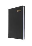 Collins Debden Essential A5 Diary 2024 Daily Planner - 2024 Page A Day Diary Journal & 2024 Planner - Business Office Academic and Personal Use 2024 (A5 Size Black)