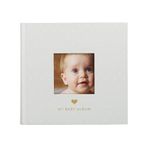 Pearhead Pearhead Baby Photo Album, Gray/White Polka Dots