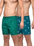 XYXX Men's Super Combed Cotton Remix Printed Boxers Pack of 2 (XL; Almond+Zebra)