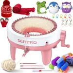 [2024 Upgraded] Sentro Knitting Machine 40 Needles, Perfect Knitting & Crochet Kit for Beginners, Smart Knitting Loom Supplies, Christmas Gifts for Kids & Adults, Cute Animal Crochet Kit As Bonus