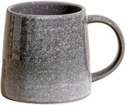 HYTYSKAR Large Ceramic Coffee Mugs, Handmade Pottery Mug, Tea Cups with Handle for Office and Home, 16 oz, Dishwasher and Microwave Safe (Gery)