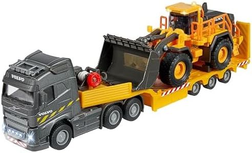 Majorette Volvo FH16 Truck with L350H Wheel Loader Vehicle Toy