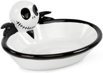 Disney Nightmare Before Christmas Soap Dish - Black & White Resin Sponge Holder/Jewelry Dish Features Jack Skellington - Bathroom Décor