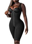 Snatched Body Post Surgery Stage 1 Faja - (Without Bra) Fajas Colombianas Moldeadoras for BBL - Compression Shapewear/Garment, Black, X-Small