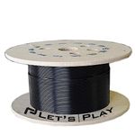 Let's Play® Imported Gym Wire Rope, Material PU (Polyurethane) Coated Black Color Cable Inside Steel | Gym Machine Wire Rope Cable PU | Available in 5 MM (10m to 50m)