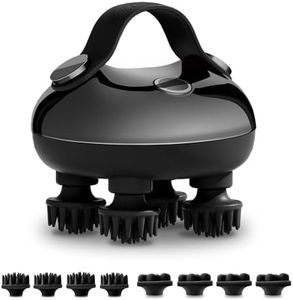 CHLOVOE Masseur de tête électrique avec 3 modes de pétrissage et 8 griffes de massage amovibles, portable et étanche IPX7 pour la relaxation du corps et le soulagement du stress