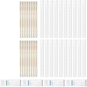 Chonway 20pack 48in Tree Tubes for Saplings, Tree Grow Tubes for Vented Seedling with 20PCS Stakes & 4pack Zip Ties, Tree Protectors from Deer, Rodents & Sun Scald