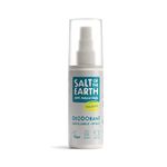 Salt of the Earth – Refillable Natural Deodorant Spray – 100% Natural Origin Ingredients - Vegan, Long Lasting Protection – Suitable For Women, Men & Kids - 100ml (Unscented)