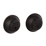 Baldwin Prestige 385 Round Double Cylinder Deadbolt Featuring SmartKey in Venetian Bronze