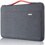 LANDICI Laptop Case Sleeve 13 13.3 Inch with Handle, 360°Protective Waterproof Computer Cover Bag for MacBook Air 13 M1/M2, MacBook Pro 13, Surface Pro 9/8/7, 11.6-12” Chromebook, Grey