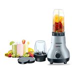 ACTIVA Easy Mix Nutri 2 Jar Mixer Grinder Powerful 500 Watt Motor | Long Lasting Shock Proof Abs Body | Heavy Duty Motor With Nano - Grinding Technology, Black come with 2 year warranty