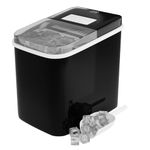 DMD® | IceWhiz Ice Machine Countertop Ice Maker 26lbs Ice in 24hrs | LED Display 6 Mins Ice Making Machine Self-Cleaning with Ice Scoop and Basket Home/Office/Bar 105W