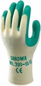Showa 310 Green Latex Palm Coated Work Gloves, Large