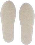 riemot Sheepskin Insoles for Women Men,Lambswool Insoles for Winter Boot Work Shoe Wellies,Warm Fluffy Winter Wool Inserts for Replacement, Thick Comfort Innersoles, Beige UK10-10.5