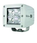 Hella 357204041 Value Fit White Cube Driving Light (Flood Beam, Off Road, 4 LED)