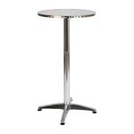 Flash Furniture Metal Bar Table - Aluminum Patio Table - 23.5" H Round Bar Height Table - Indoor/Outdoor