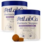PetLab Co. Probiotics for Dogs, Support Gut Health, Occasional Diarrhea, Digestive Health & Seasonal Allergies - Salmon Flavor - 30 Soft Chews - Pack of 2