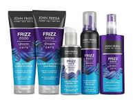 John Frieda Dream Curls Party Bundle SLS & Sulphate Free Curl Nourishing Shampoo, Conditioner, Crème Oil, Mousse & Defining Crème for Curly & Wavy Hair for Tousled Texture & Undone Curls