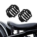 HDBUBALUS Motorcycle Solo Seat Springs Mounting 2 Inch Spring Bracket Hardware Mount Kit Fit for Harley Sportster Softail XL 883 1200 Dyna Fatboy Bobber Black 1 Pair