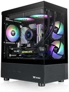 View 170 TG ARGB Black Micro-ATX Case; 3x120mm ARGB Fans Included; Supports Up to 280mm Radiator; Front & Side Dual Tempered Glass Panel; CA-1Z4-00M1WN-00; 3 Year Warranty