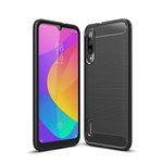 Xiaomi Mi A3 Case, Cruzerlite Carbon Fiber Texture Design & Leather Texture Design Back Cover Anti-Scratch Shock Absorption Case for Xiaomi Mi A3 (Black)