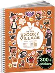 Spooky Village Halloween Stickers for Kids by Cupkin, Toddler Sticker Book, Halloween Toys Activity Book, Toddler Travel Essentials, 300+ Halloween Stickers + 8 Sticker Scenes and Coloring Pages