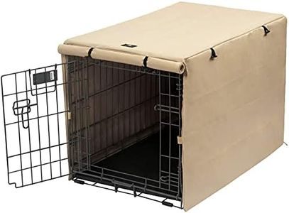 X-ZONE PET Double Door Dog Crate Cover - Polyester Pet Kennel Cover (Fits 24 30 36 42 48 inches Wire Crate) (48 Inch)