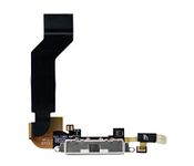 SPAREWARE® USB Charging Port Dock Connector Charging Flex Cable Replacement Part for iPhone 4S : White
