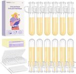 Nuliie Colostrum Collector Kit 7ml/12pcs, Leakproof, Reusable Breast Milk Collector, Heat & Freezer Resistant, BPA-Free, With Cotton Cloth Wipe, Storage Case, Cleaning Brush -Ready-to-Use for Newborns