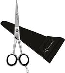 Ruvanti Professional Hair Cutting Scissors - Sharp Blades Hair Shears/Barber Scissors/Mustache Scissors - J2 Stainless Steel Hair Scissors - 6.5"- Haircut/Hairdresser Scissors for Kids, Men and Women.