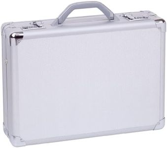 Solo Fifth Avenue Aluminum Attaché Briefcase With Combination Locks, Silver