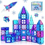 Magnetic Building Blocks Kid Boy Girl Toys Age 3-4 Stronger Magnetic Tiles 3D Princess Castle Toy for Kid Age 3 4 5 6 7 8 Learning Educational Construction Gift for 3+ Year Old Boy Girl Birthday Gift