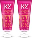 K-Y Warming Jelly, Vaginal Lube Moisturizer and Personal Lubricant, Recommended by Gynecologists, 142 g (Pack of 2)