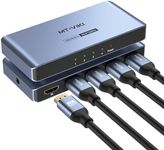 MT-VIKI 2.0 HDMI Splitter, 4K@60Hz HDMI Duplicator/Distributor HDR Support EDID HDCP 2.2 RGB 4:4:4 18Gbps-Adapter Included (8K 1 in 4 Out)