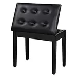 SONGMICS Piano Bench with Padded Cu