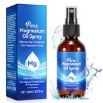 Pure Magnesium Oil Spray, 100% Natural Topical Magnesium Spray for Feet, Magnesium Spray for Sleep, Safe and Effective, 60ml