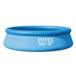 Intex Easy Set Swimming Pool 10ft x 30in / 305 x 76cm, Blue Above Ground Paddling Pool for Kids and Family, 3853L Water Capacity, Super Tough 3-Layer Material, Double Drain Valve, 28120NP