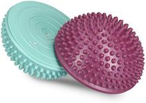 Navaris 2X Hedgehog Balance Pods - Set of 2 Spiky Fitness Domes for Sports, Foot Massage, Stability Training, Balancing in Multiple Colors