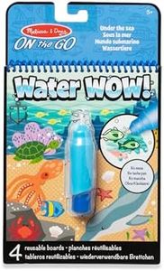 Melissa & Doug Wow Magic Water Book | Libro da Colorare con la Penna Magica a Tema Mondo Sottomarino | Album con Pennarelli ad Acqua | Giochi per Bambini dai 3 ai 7 anni