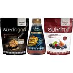 Sukrin Sweetener Bundle - Gold 500g, Sukrin:1 500g, Sukrin Syrup Gold 450g