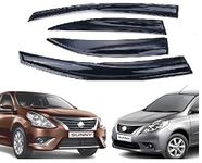 ROYALTECH Car Rain Wind Door Visor Non Breakable Deflector (Sunny)