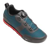 Giro Tracker Flat-Pedal Bike Shoe - Men's, Harbor Blue/Bright Red, 10.5