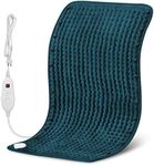 Snailax Heating Pad for Back Pain Relif, FSA HSA Eligible, 6 Temperature Settings & Auto Shut Off,17”x33, Washable Heat Pads for Abdomen,Feet,Back,Cramp, Office,Home(Green)