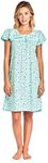 Casual Nights Women's Cap Sleeve Floral Nightgown - Green - XX-Large