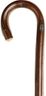 Gents Economy Natural Wooden Chestnut Walking Stick with Crook Handle